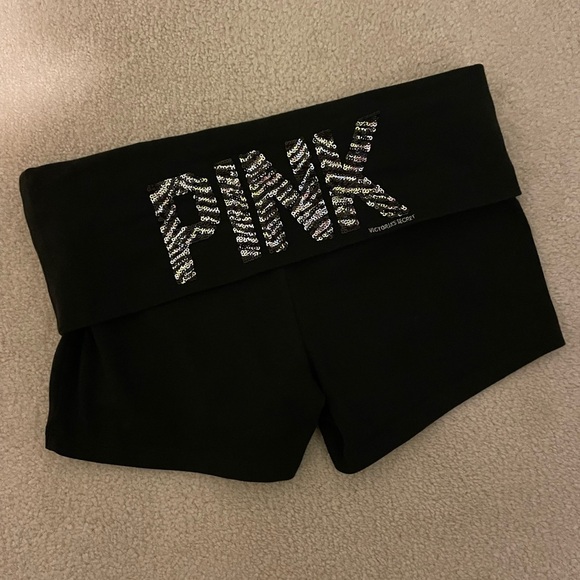 PINK Victoria's Secret Pants - VS. PINK bling foldover y2k shorts(2011) small like new